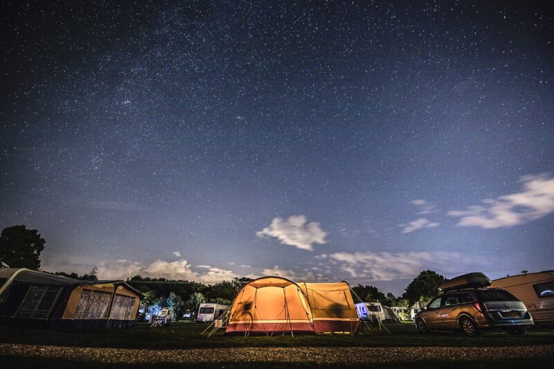 冬キャンプ 星空